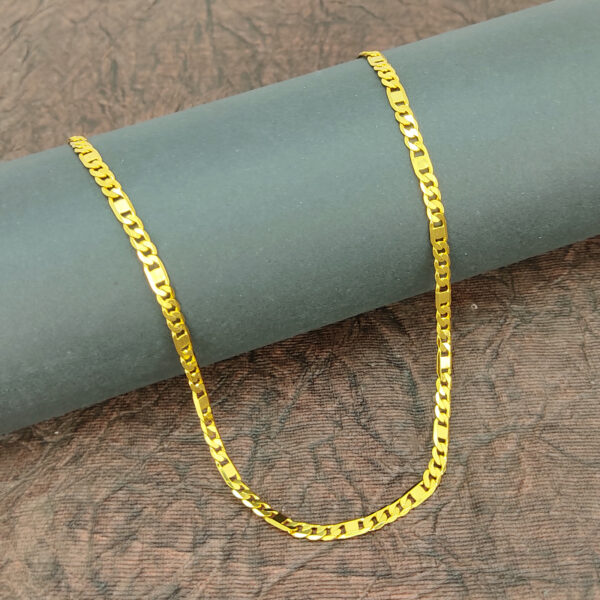 JJMC 368 Men's Chain- One Gram Gold Plated Men's Chain | 18 Inches | Jecy Jewels