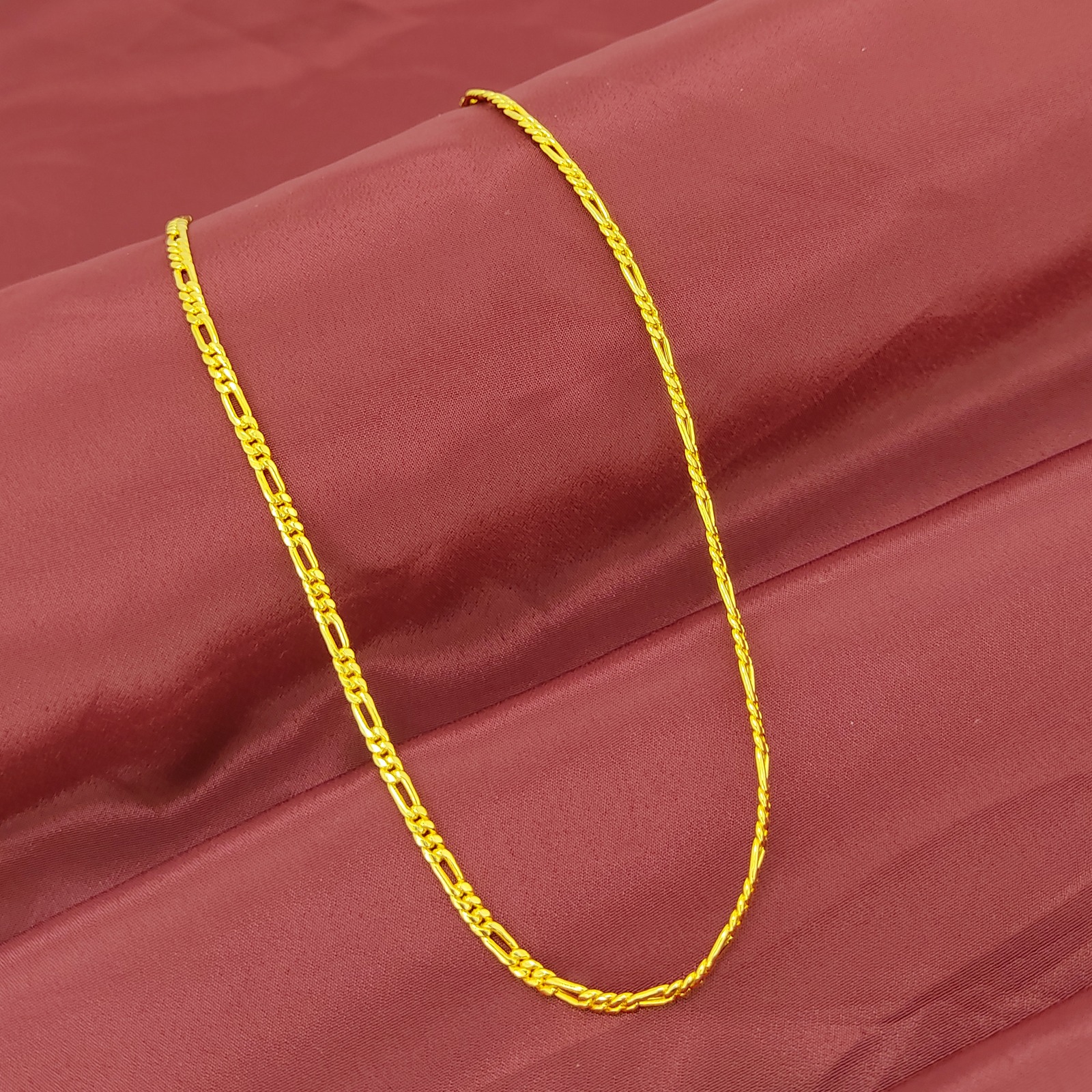 JJMC 381 Men's Chain- One Gram Gold Plated Men's Chain | 18 Inches | Jecy Jewels