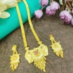 JJN 20006 Necklace Set- One Gram Gold Plated Long Jewellery Set | South Indian Jewellery | Jecy Jewels