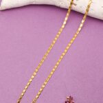 JJMC 369-3 Men's Chain- One Gram Gold Plated Men's Chain | 18 Inches | Jecy Jewels