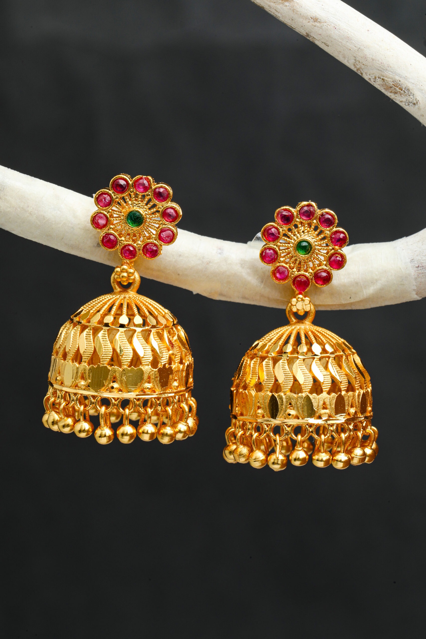 JJE 7670-2 Earrings- One Gram Gold Plated Earrings For Women | Jecy Jewels