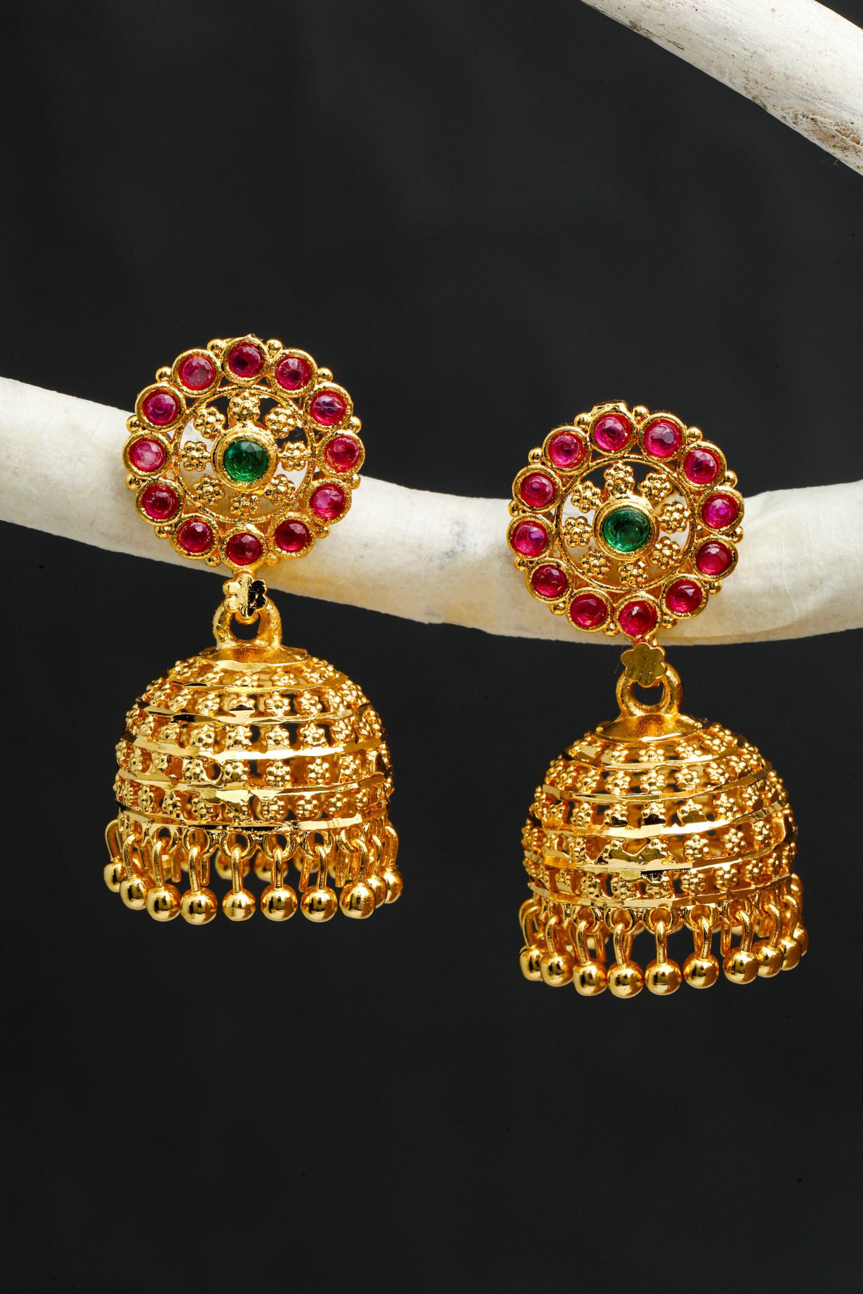 JJE 7669 Earrings- One Gram Gold Plated Earrings For Women | Jecy Jewels