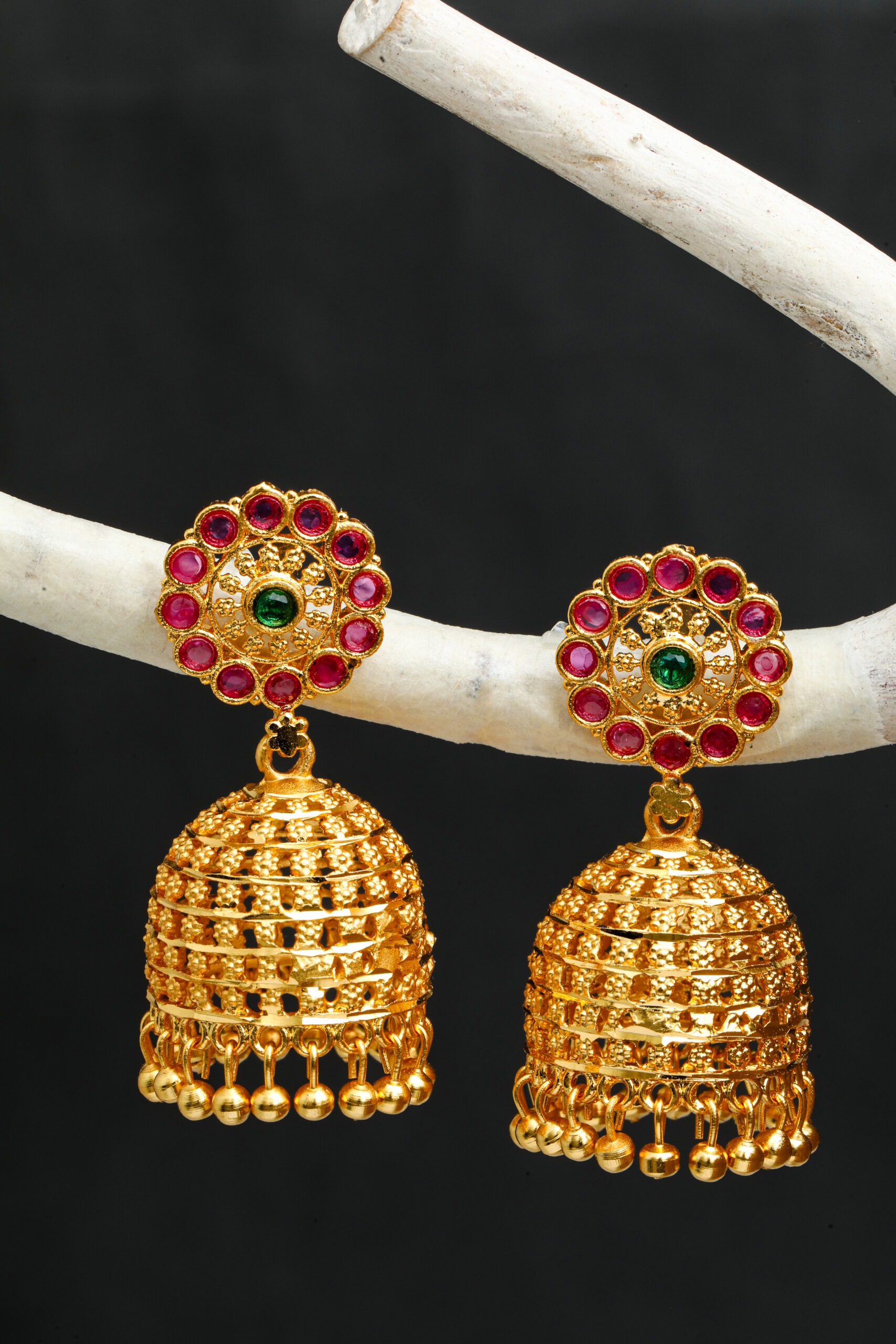 JJE 7670-1 Earrings- One Gram Gold Plated Earrings For Women | Jecy Jewels
