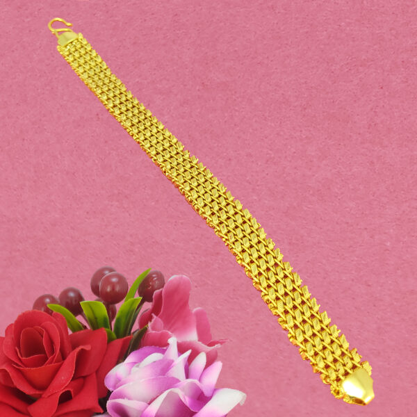JJMB 78009 Men's Braclets- One Gram Gold Plated Men's Bracelets | Jecy Jewels - Image 2