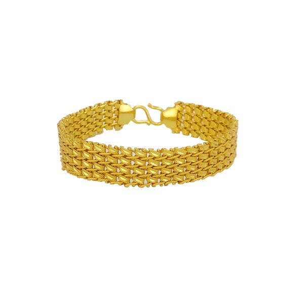 JJMB 78009 Men's Braclets- One Gram Gold Plated Men's Bracelets | Jecy Jewels - Image 3