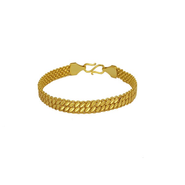 JJMB 78060-1 Men's Braclets- One Gram Gold Plated Men's Bracelets | Jecy Jewels - Image 2