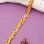 JJMB 8307 Men's Braclets- One Gram Gold Plated Men's Bracelets | Jecy Jewels