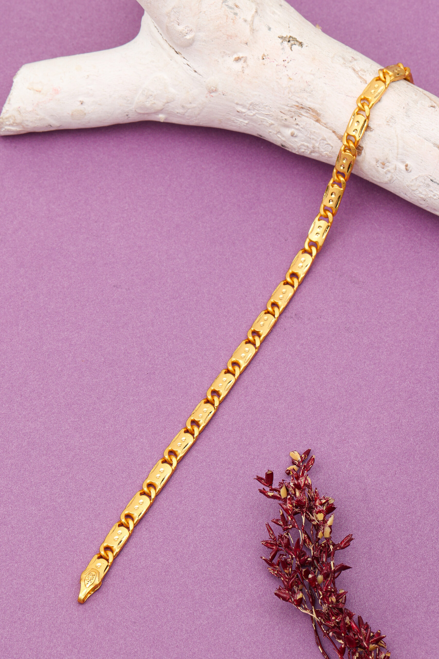 JJMB 8340 Men's Braclets- One Gram Gold Plated Men's Bracelets | Jecy Jewels