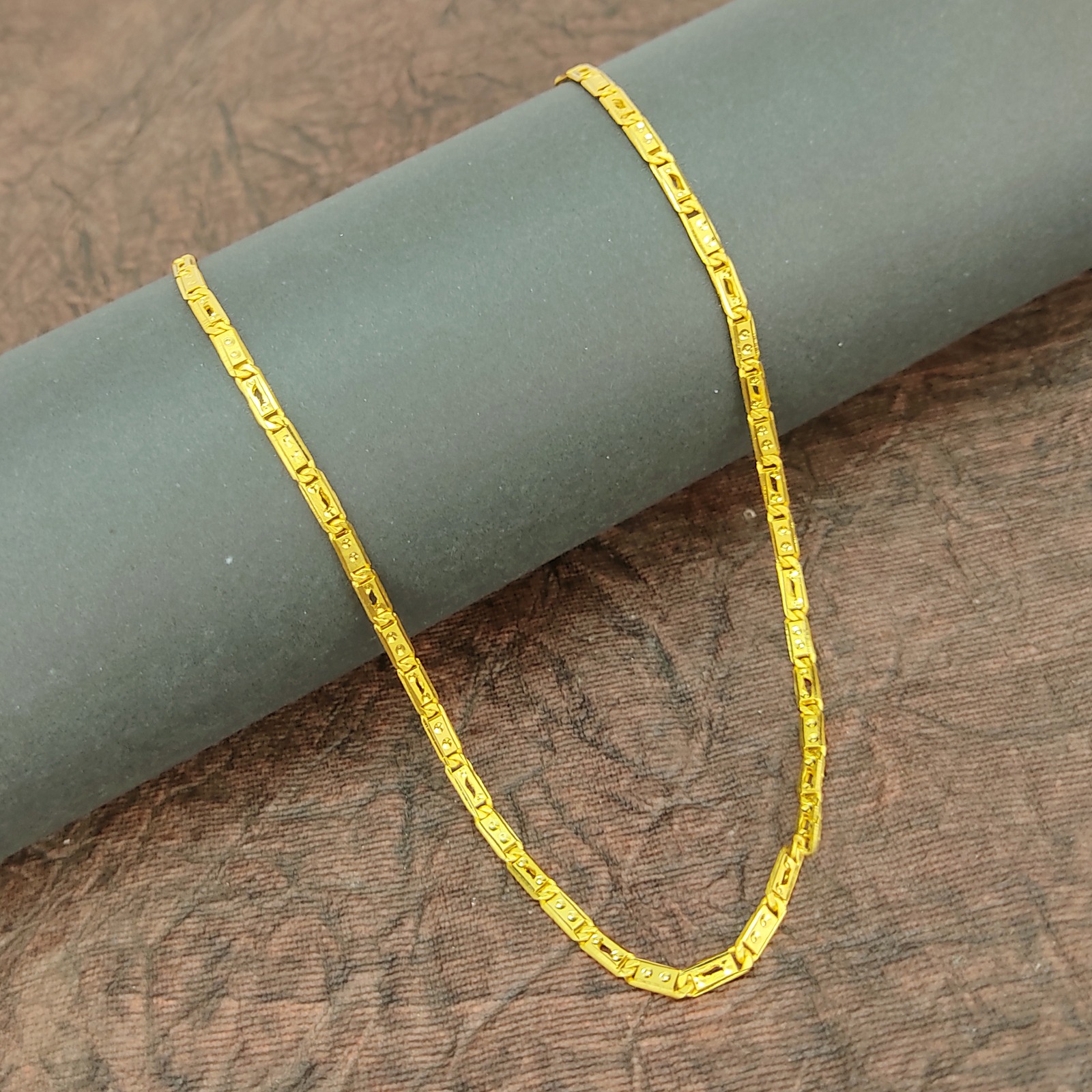 JJMC 9884 Men's Chain- One Gram Gold Plated Men's Chain | 20 Inches | Jecy Jewels