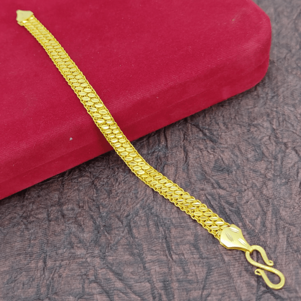 JJMB 78060-1 Men's Braclets- One Gram Gold Plated Men's Bracelets | Jecy Jewels - Image 3
