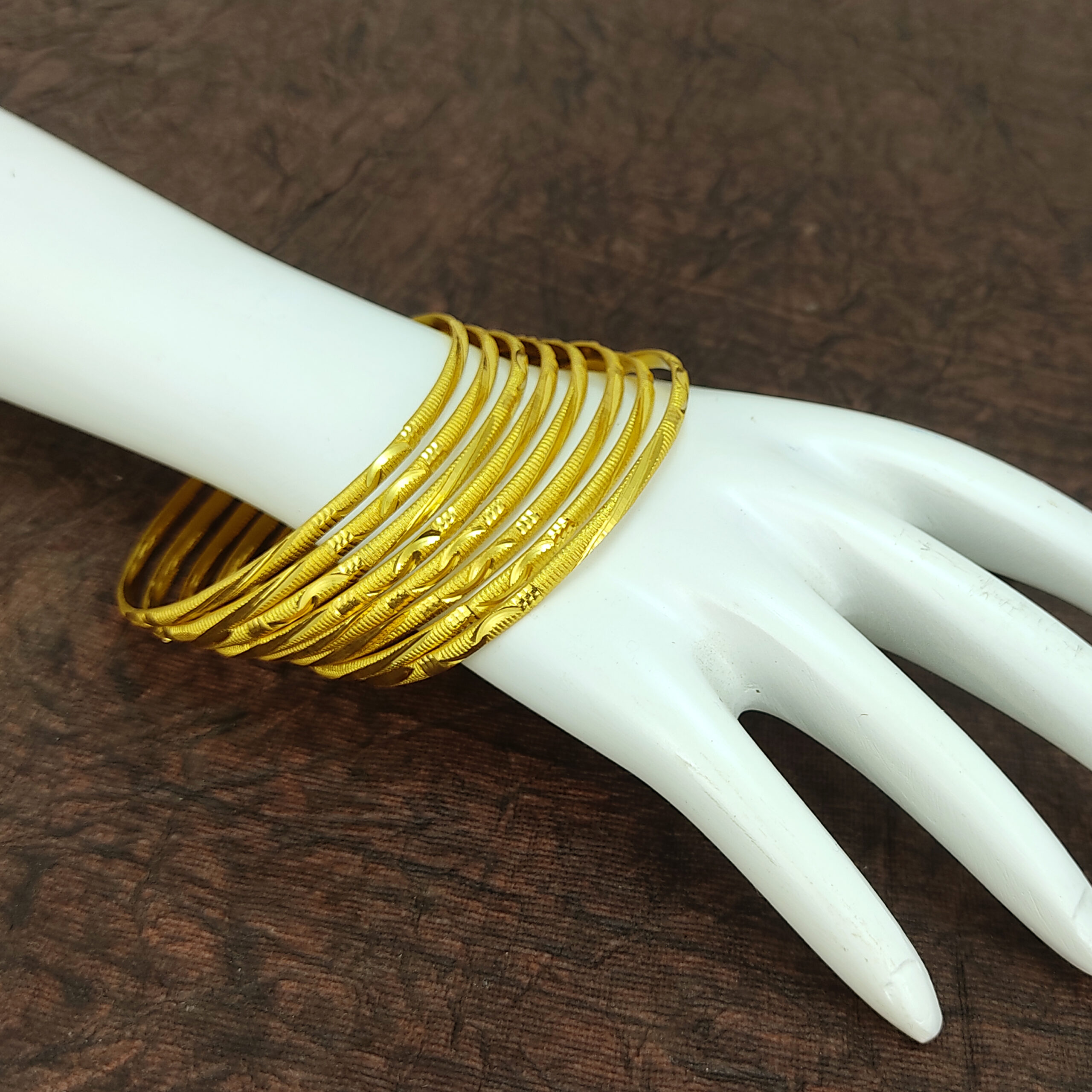 JJB 201 Bangles- One Gram Gold Plated Bangles | Jecy Jewels