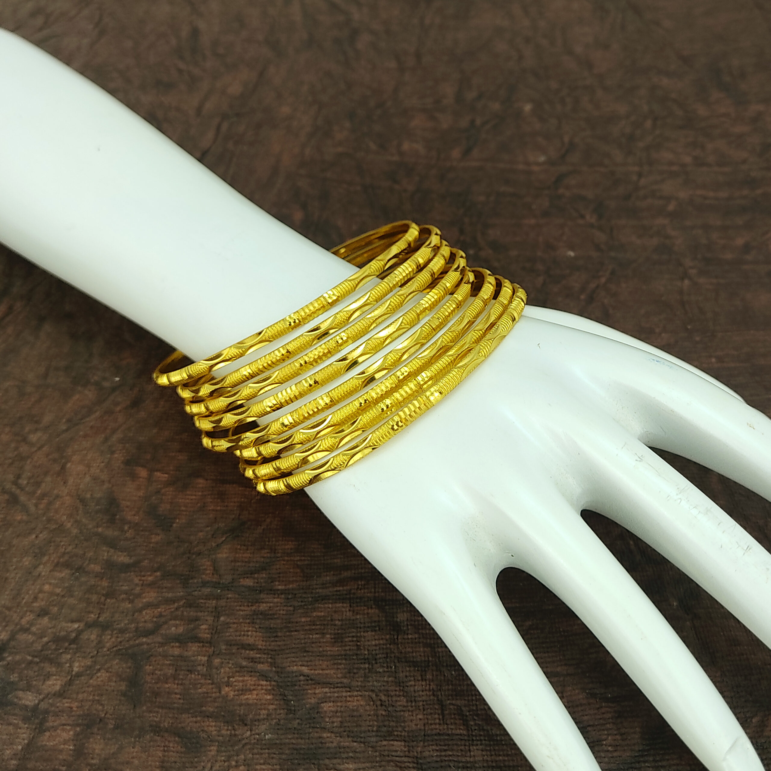 JJB 202 Bangles- One Gram Gold Plated Bangles | Jecy Jewels