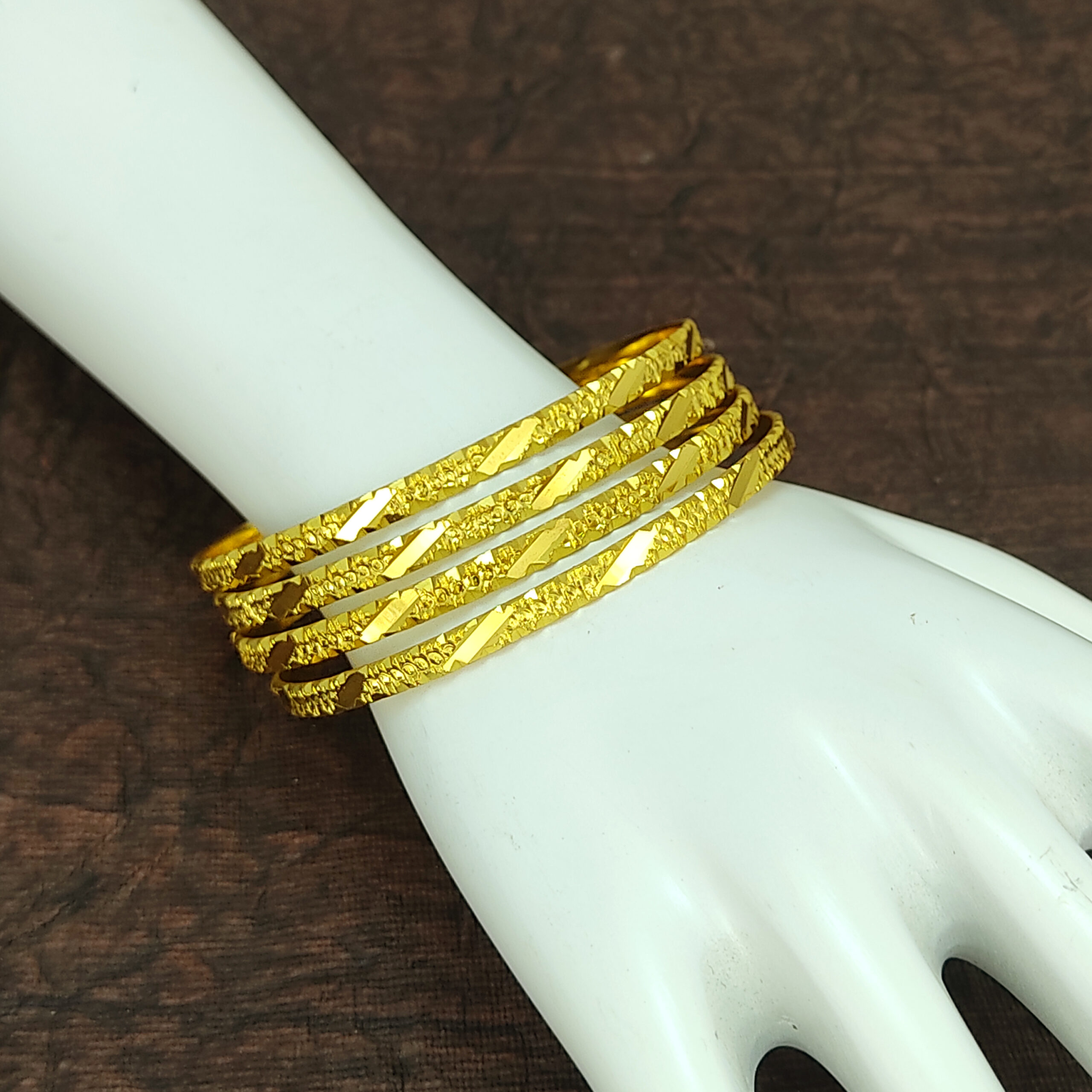 JJB 301 Bangles- One Gram Gold Plated Bangles | Jecy Jewels