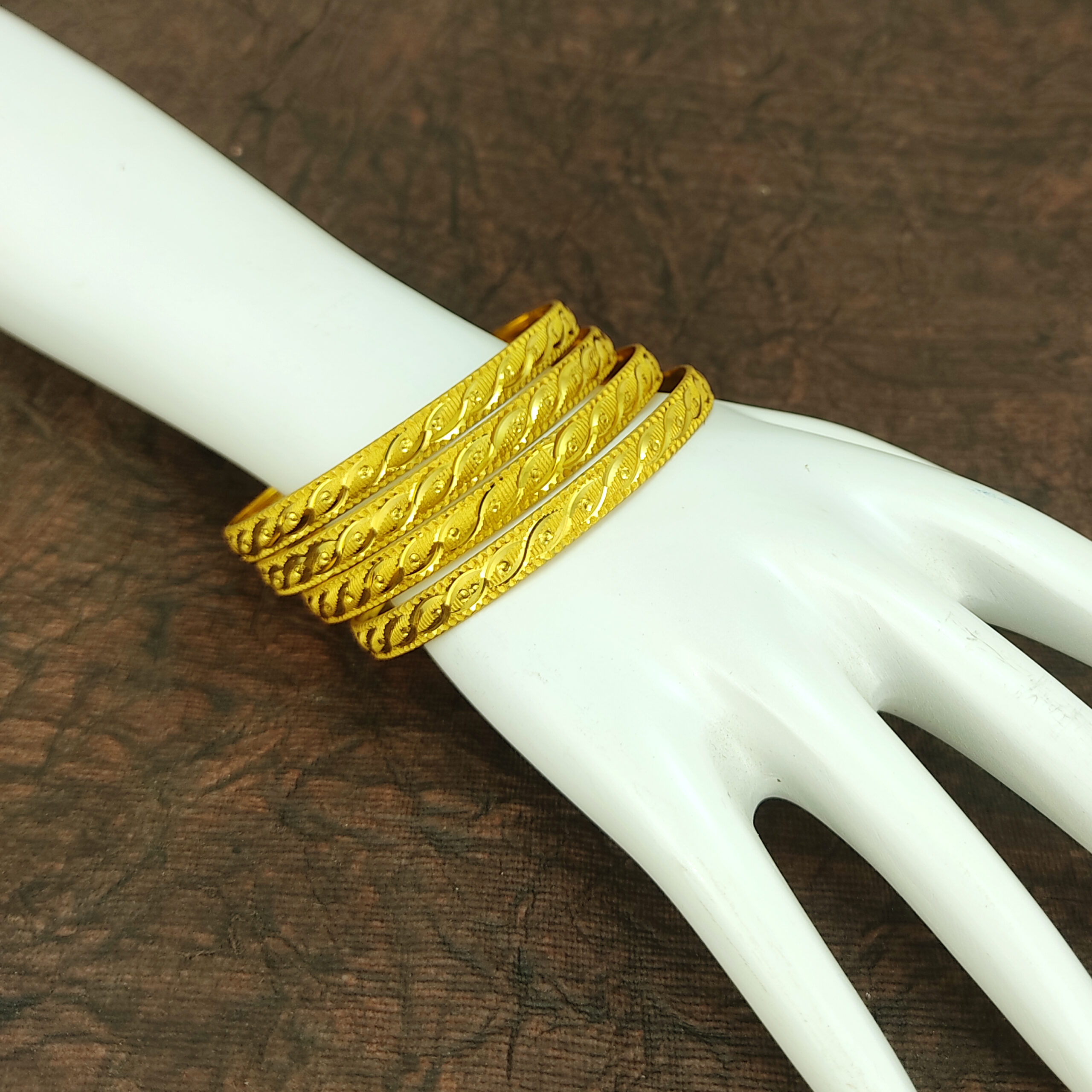JJB 520 Bangles- One Gram Gold Plated Bangles | Jecy Jewels