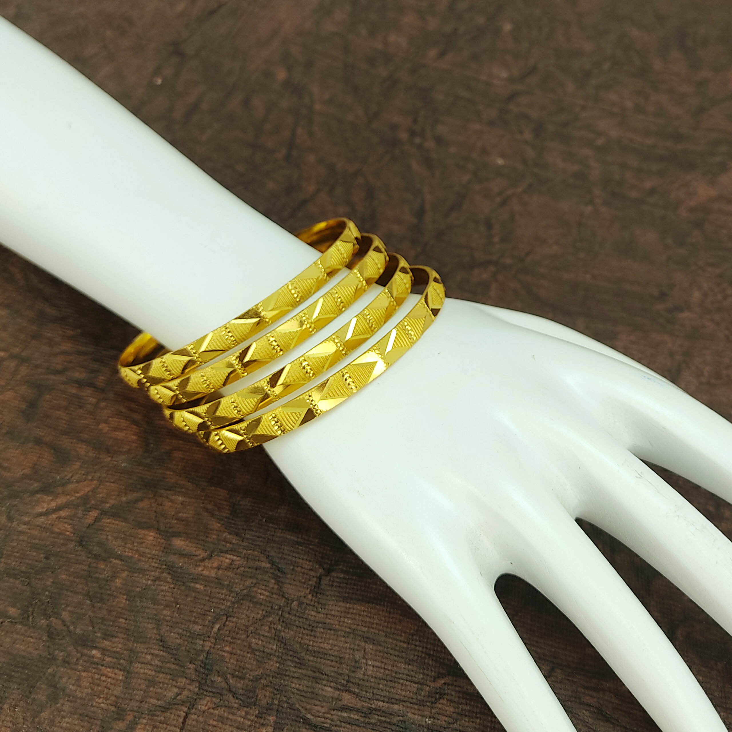 JJB 527 Bangles- One Gram Gold Plated Bangles | Jecy Jewels