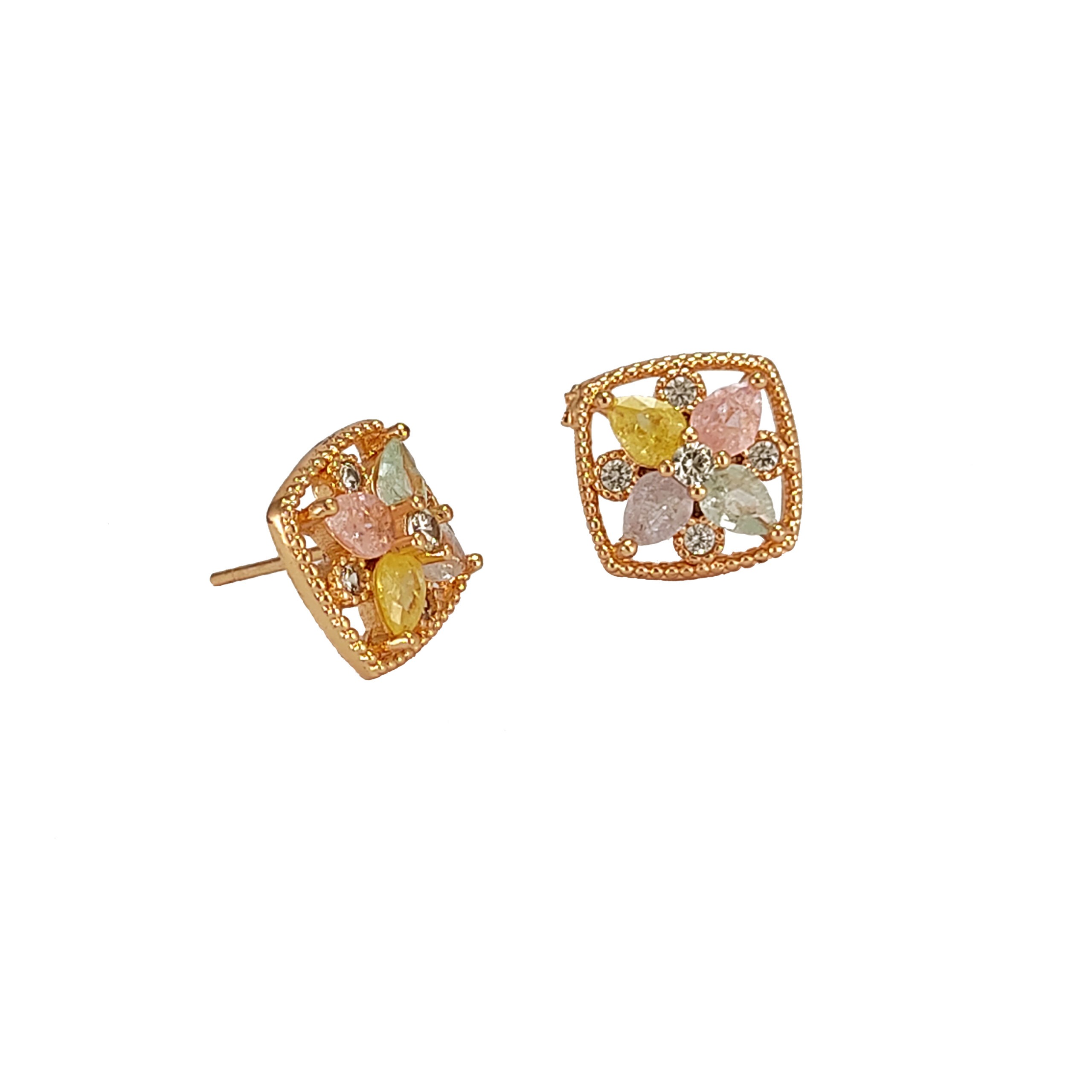 JJE ER-3003 Earrings- Rose Gold Plated Earrings For Women | Tops | Jecy Jewels
