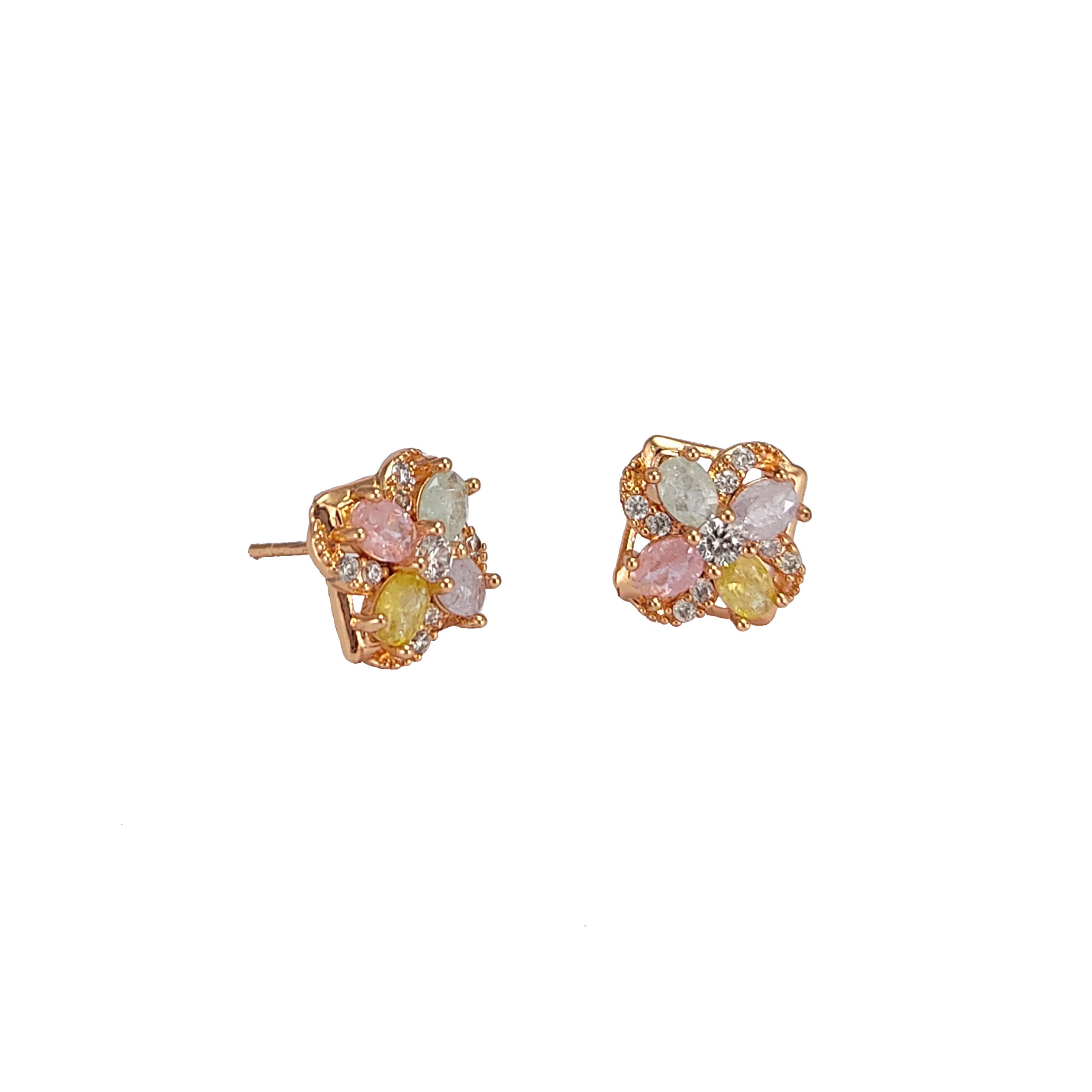 JJE ER-3004 Earrings- Rose Gold Plated Earrings For Women | Tops | Jecy Jewels