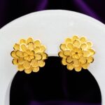 JJE 3755-3 Earrings- One Gram Gold Plated Tops Earrings For Women | Earrings for Girls | Jecy Jewels