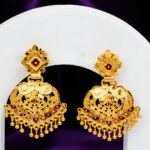 JJE 7111-M-3 Earrings- One Gram Gold Plated Earrings For Women | Jecy Jewels