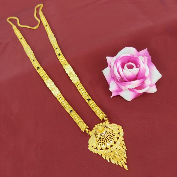 JJM 8838 Mangalsutra- One Gram Gold Long Mangalsutra | 24 Inches | Jecy Jewels - Image 3