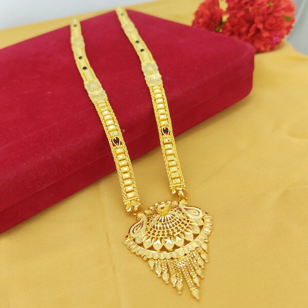JJM 8838 Mangalsutra- One Gram Gold Long Mangalsutra | 24 Inches | Jecy Jewels - Image 4