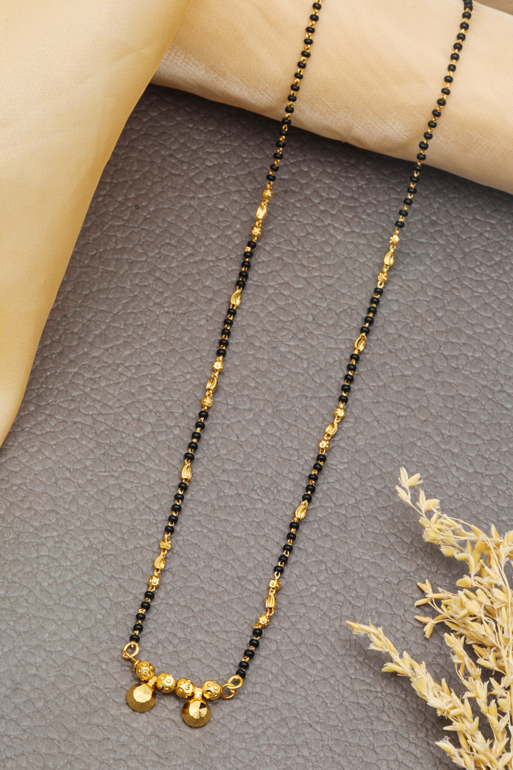 Traditional Mangalsutra One Gram Gold 18 Inches Short jewelry